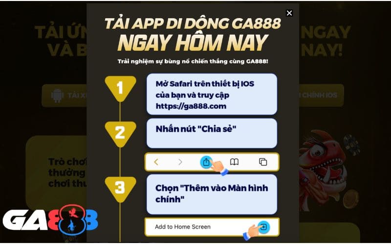 Các bước tải app GA888 trên điện thoại IOS Các bước tải app GA888 trên điện thoại IOS
