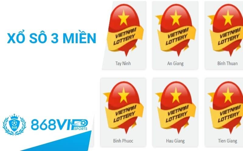 Xổ số 3 miền tại 868VIP được cập nhật kết quả nhanh chóng Xổ số 3 miền tại 868VIP được cập nhật kết quả nhanh chóng