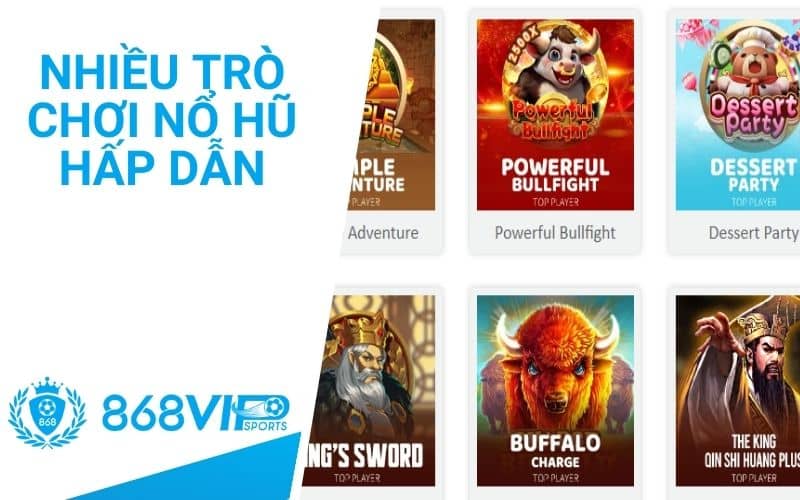 868VIP là nơi quy tụ của nhiều trò chơi nổ hũ trực tuyến hấp dẫn 868VIP là nơi quy tụ của nhiều trò chơi nổ hũ trực tuyến hấp dẫn