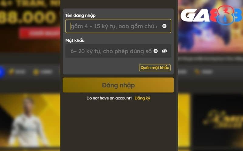 Các bước đăng nhập GA888 nhanh chóng Các bước đăng nhập GA888 nhanh chóng